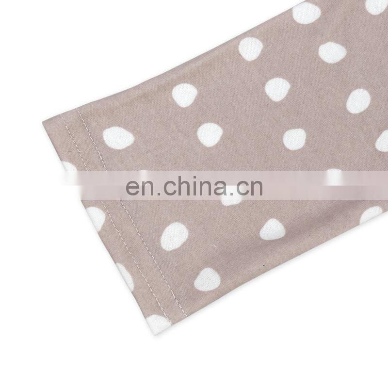 Girl Polka Dots Applique Ruffle Tunic And Stripe Leggings Wholesale Children Clothing Kids Thanksgiving Boutique Outfit