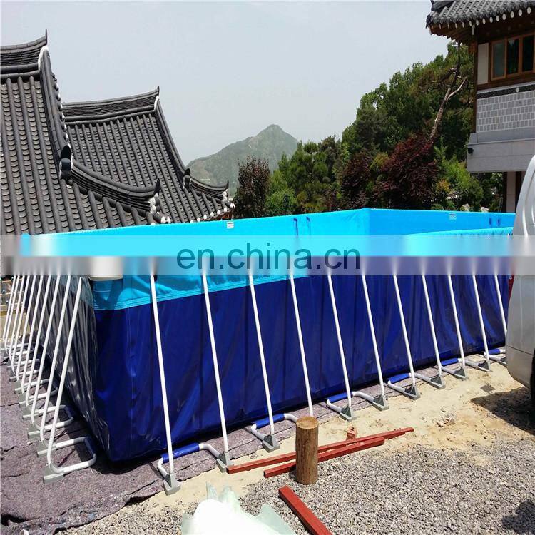 Hot sale large Inflatable metal frame swimming pool PVC, Commercial Large inflatable stents metal swimming pool for backyard