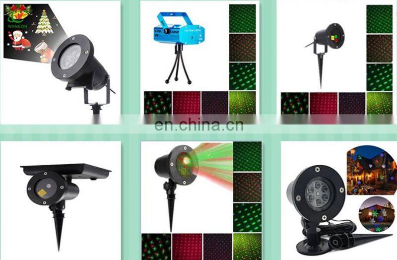 Outdoor Christmas 12pcs Slideshow Pattern LED Laser Projector Stage Light,snowflake IP65 laser light