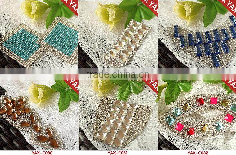 X0912 hot fix rhinestone patches ,rhinestone patches for clothing decoration,patches for clothing