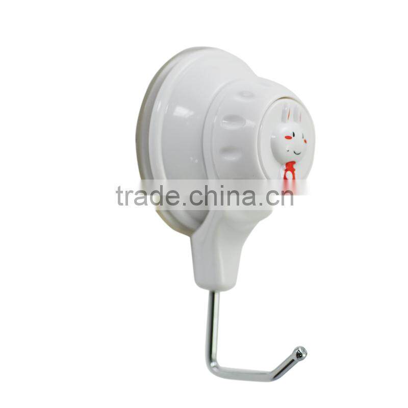 White self adhesive removable plastic back hooks