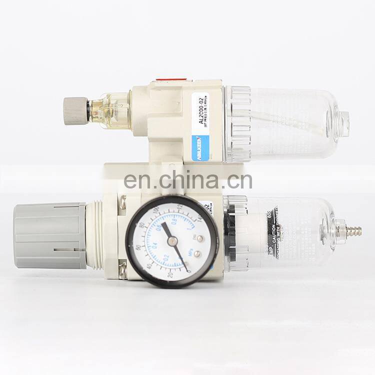 Different Pressure Drain Double  Strand Aluminum Alloy Material High Precision Filtration  Air Pneumatic Unit