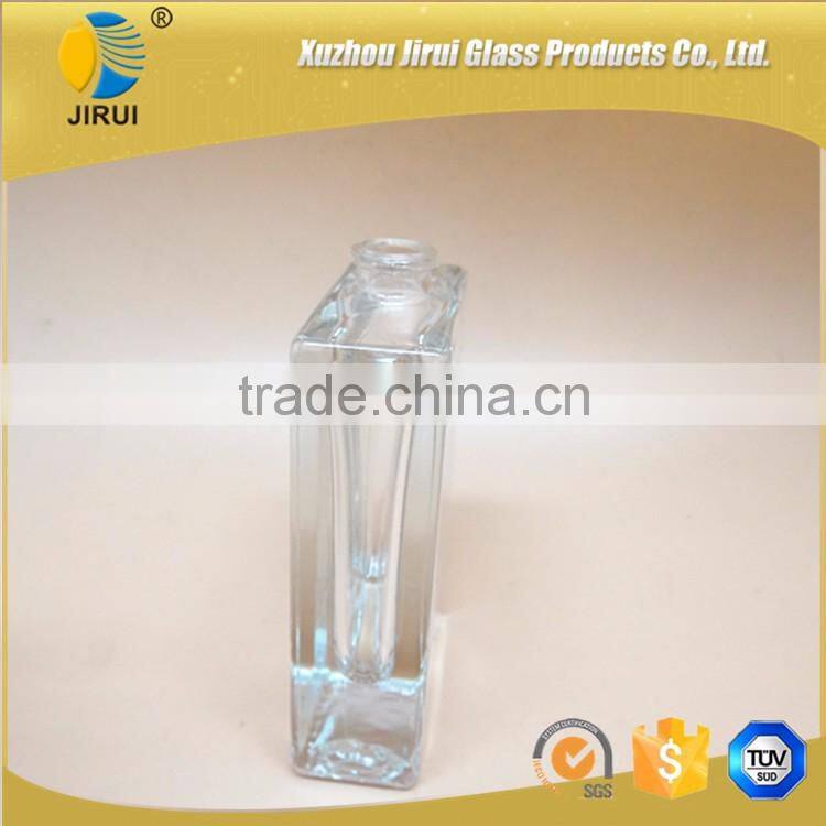 35ml square clear glass perfume bottles with sprayer
