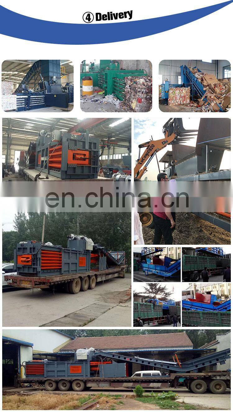 Manufacturers baler machine Aluminum Canz Compression Baler Machine Straw Horizontal Baler