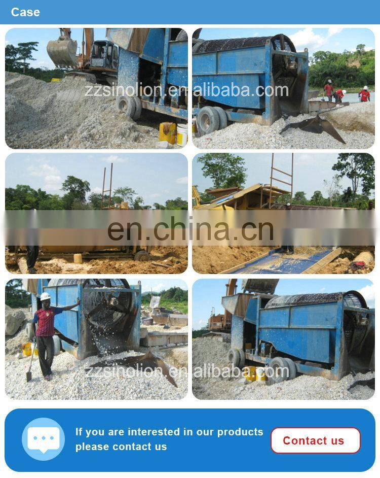 Small scale mobile placer gold washing machine for Ghana Australia Bolivia