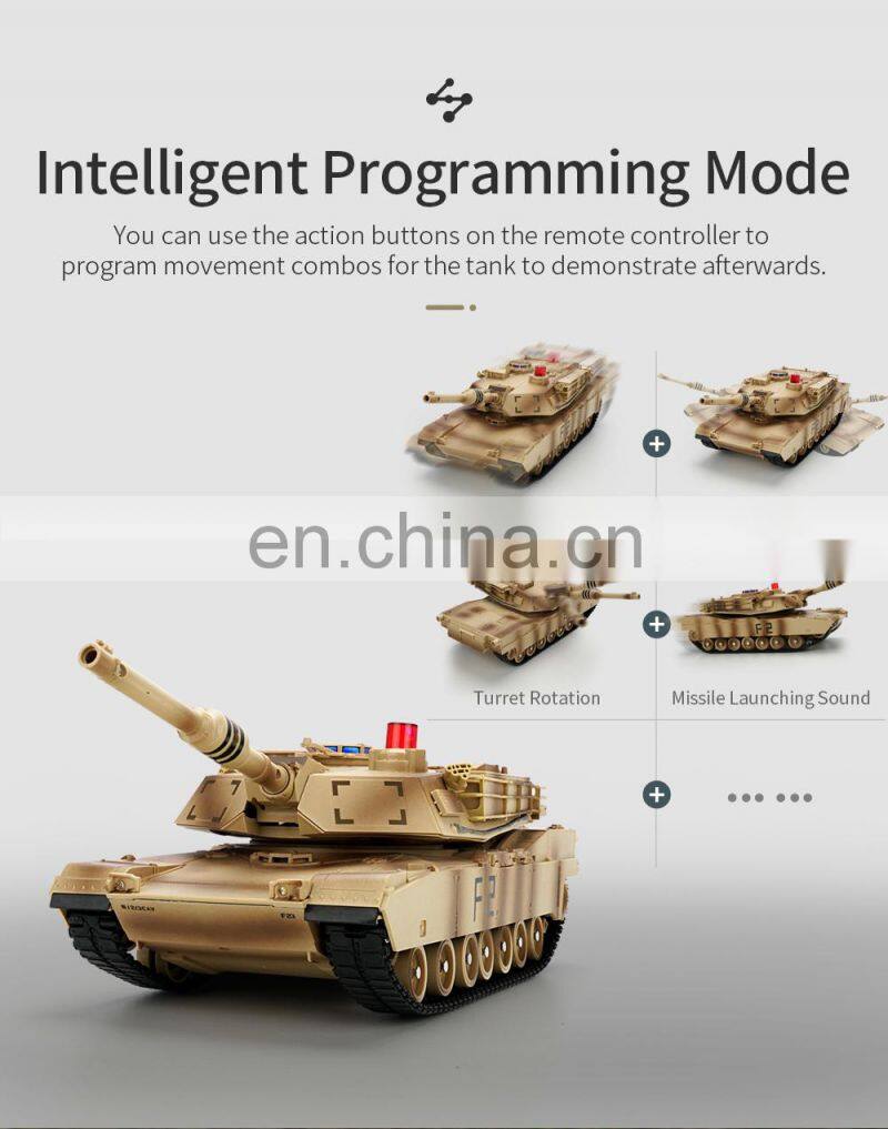 JJRC Q90 RC Tank KidToy Turret Rotation Military Battle Tank