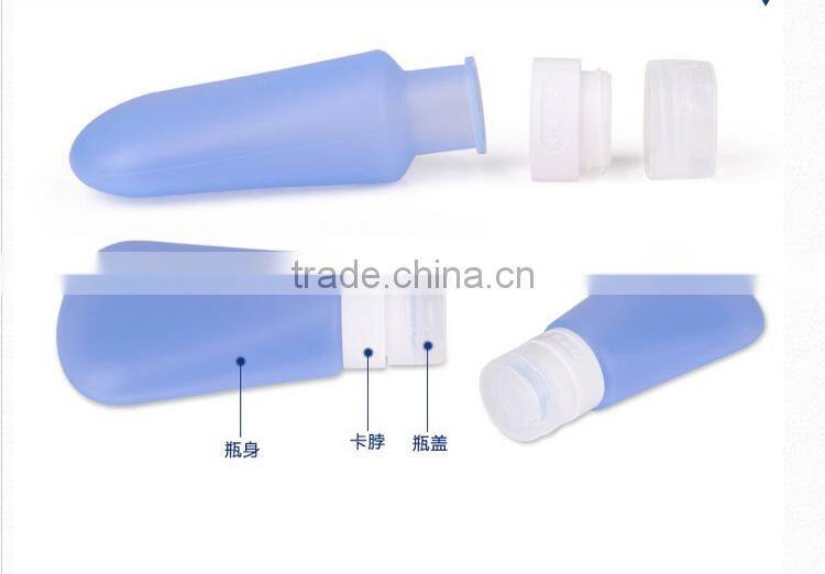 RUIPACK 98ml empty silicone bottle with hole, travel size silicone bottles / containers, hand washing liquid silicone gel tube