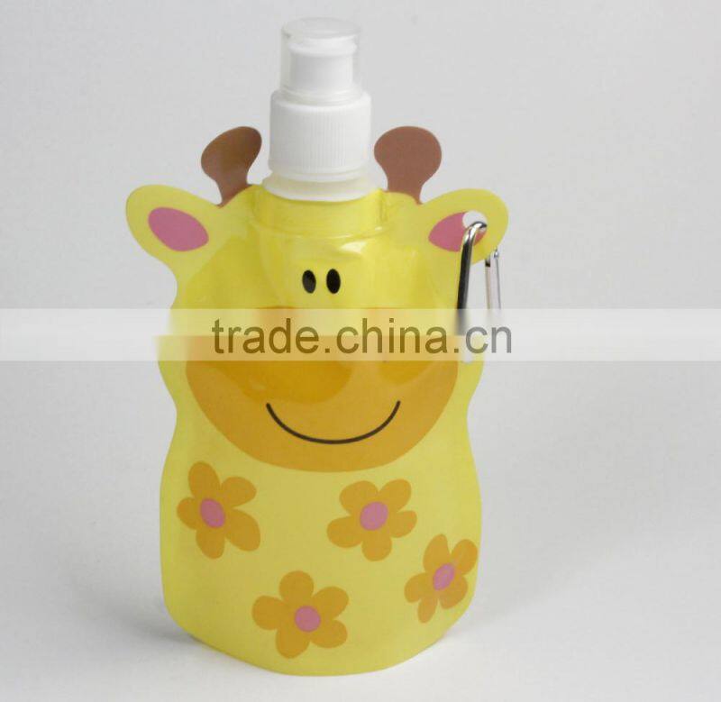 2015 Newly BPA Free foldable water bottles, Mlife manufactured colorful collapsible water bottles