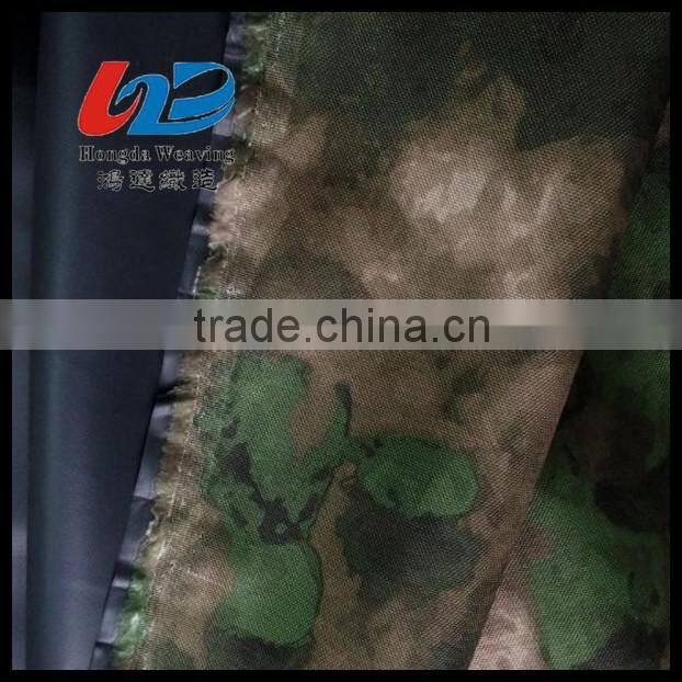 100% Polyester Oxford Camouflage PVC Fabric