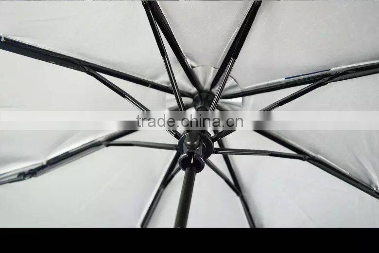 21 inch wholesale fashion mini 3 folding umbrella with case