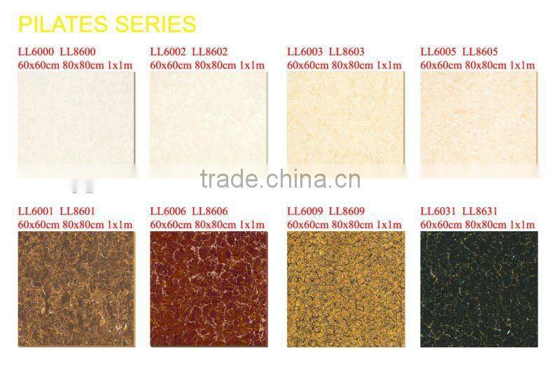 Special price for white pilates series (pulati series) polished porcelain floor tile,60x60cm