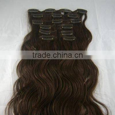 Top sale 100% virgin Brazilian curly hair clip in for naturally curly hair