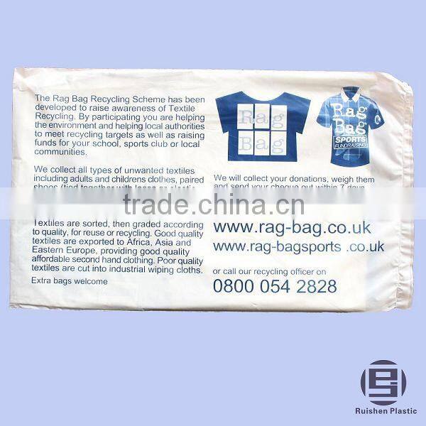 Biodegradable Donation Bag For Collecting Secondhand Clothes