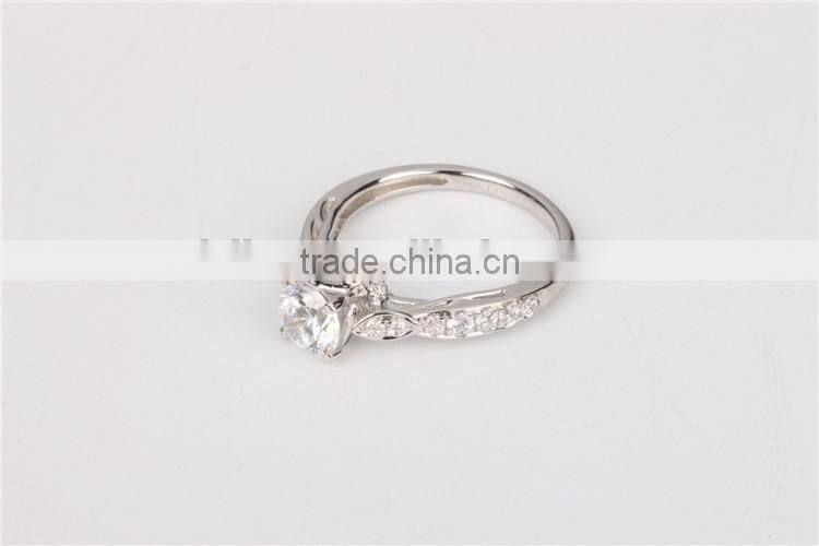 2016 new model wedding 925 cz ring gold plated jewelry