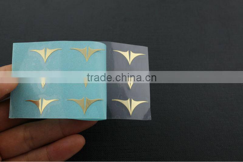 2014 custom nickel thin metal deodorant sticker