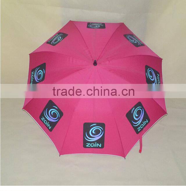 27 inch straight windproof advertising golf umbrella