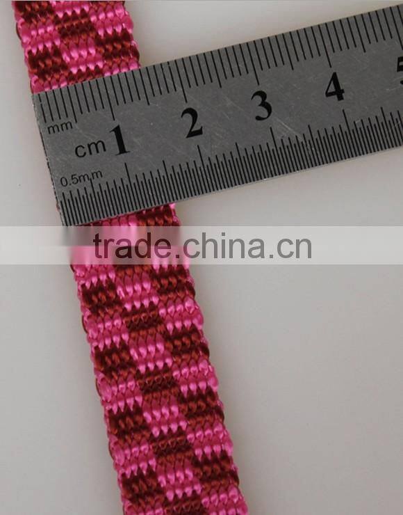 1.5cm beads pattern Jacquard stitching color,eco-friendly nylon webbing
