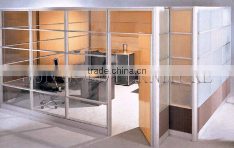 Popular Cheap Office Used Low Half Glass Wall Partition(SZ-WS587)
