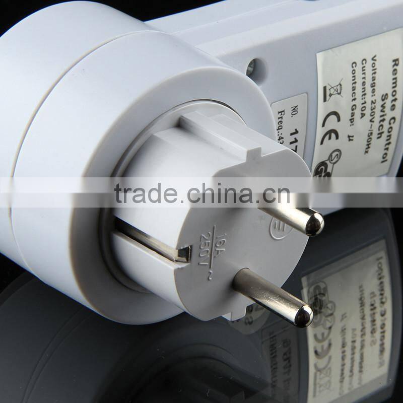 Energy Saving Wireless Remote Control Electrical Outlet Switch Adapter & Converter Kit for Household Appliances