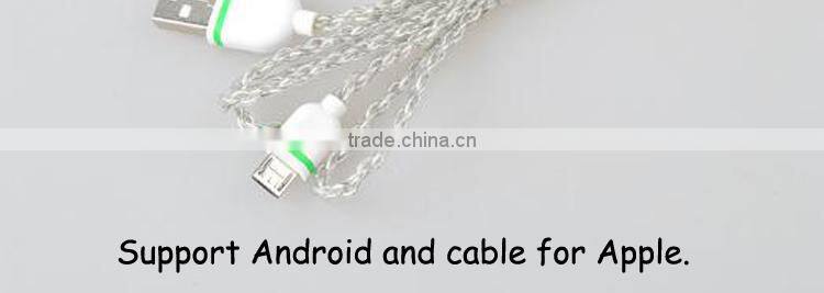 Braided Woven Fabric USB Data Sync Charging Cable For Micro USB To Displayport Cable,Ultra Thin USB Cable For Android