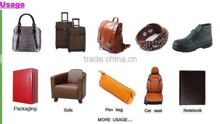 High quality with 2.0 mm thickness micro fiber pu leather for shoes