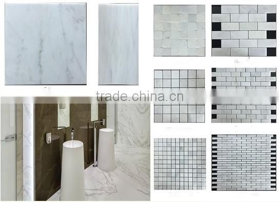 Beautiful water jet marble mosaic tiles flower pattern