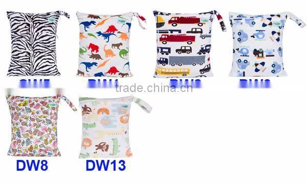 ananbaby pink baby cute diaper bags / personalized minky printed mini wet bags