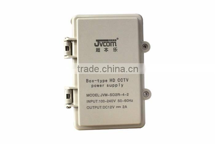 Outdoor flat open box type Million HD CCTV 12V power supply