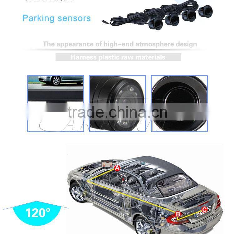 Special design parking sensor with camera and usb output anti-electromagnetism disturb buzzer