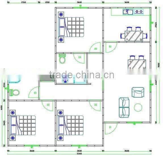 cheap lowest price prefab homes wooden decoration