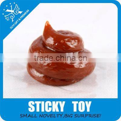Sticky toy tpr squishy dog shit cheap shit promotional gift and toys
