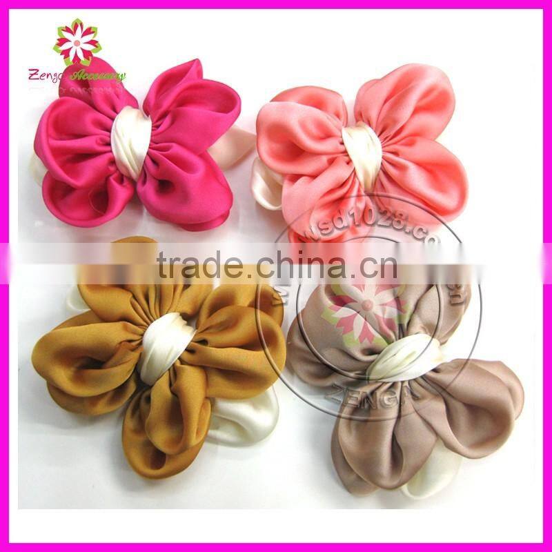 Fabric hair bows, silk hair bows