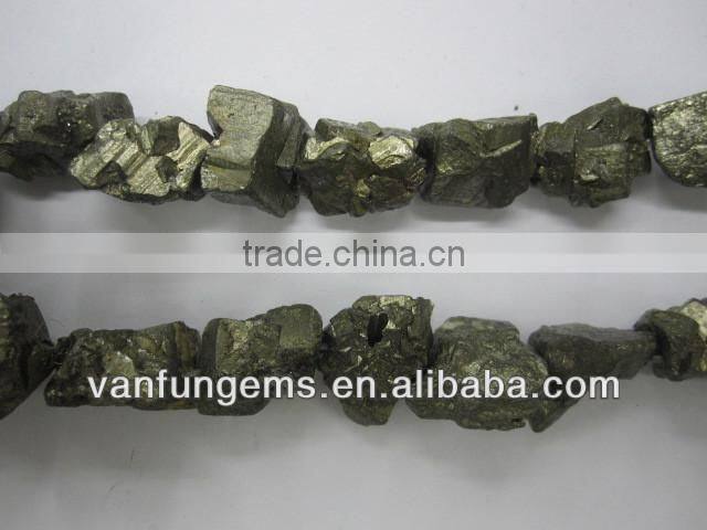 Natural gemstone pyrite rough nugget 1206