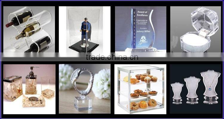 Acrylic crafts 5 drawer colored plexiglass makeup organizer