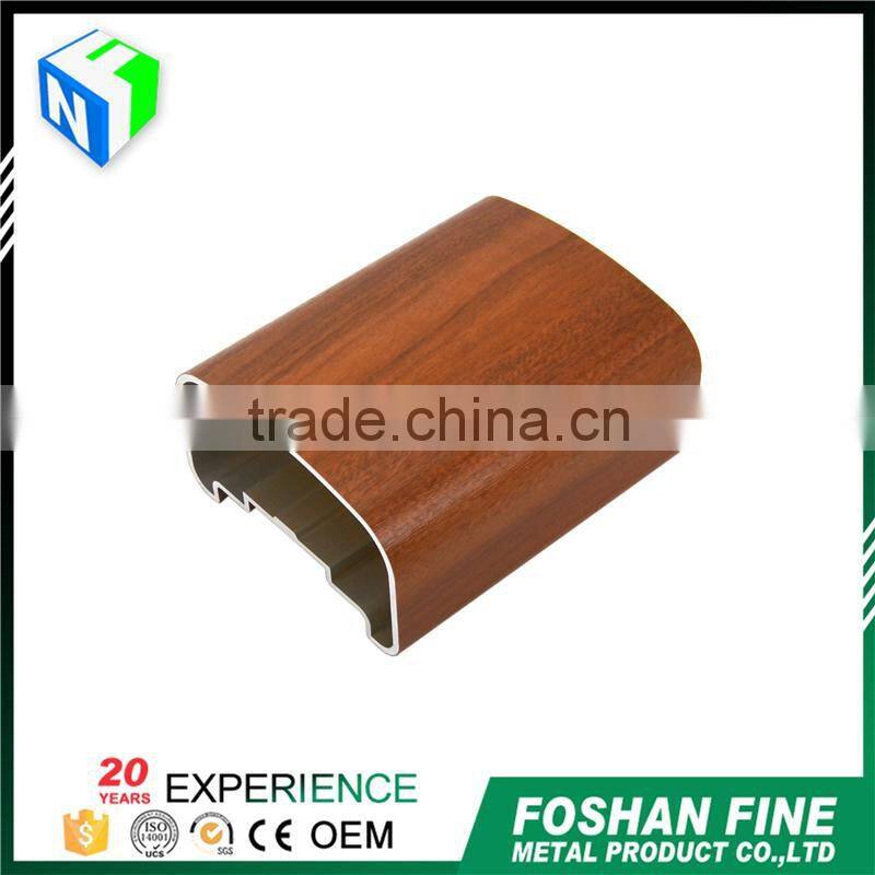 China supplier powder coating wood grain t slot aluminum extrusions