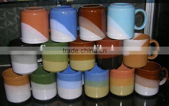 Brown coffee mug stock ,Three color cup stock , zebra mug stock