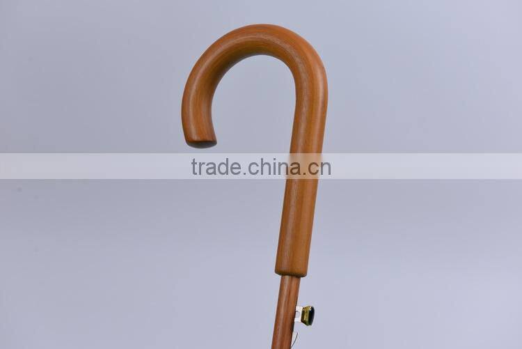 wood handle umbrella sun and rain straight umbrella
