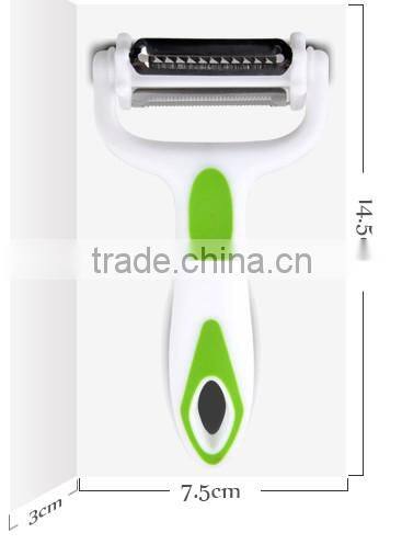 2016 as seen on TV kitchen gadgets 3 in 1 blades rotary manual multifunctional potato vegetable slicer peeler