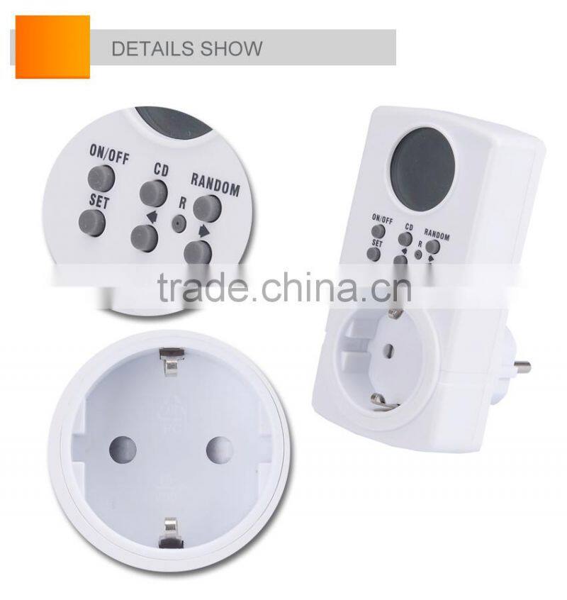 press button cooking electrical timer, electric digital event electrical timer switch outlet