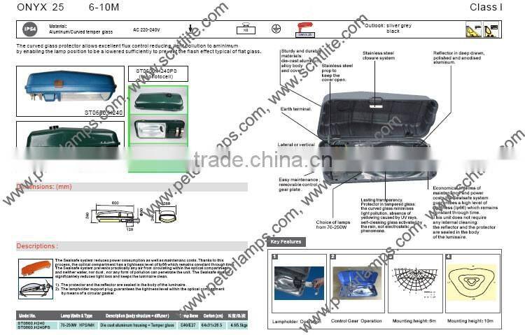 ONYX.25 outdoor street light aluminium street light housing