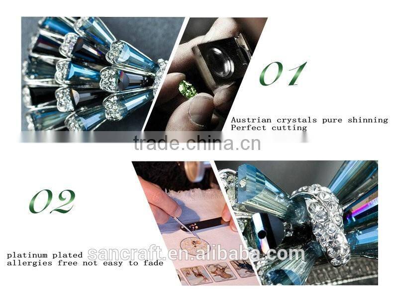 Women gifts shinning Austrian zircons magic hair clip