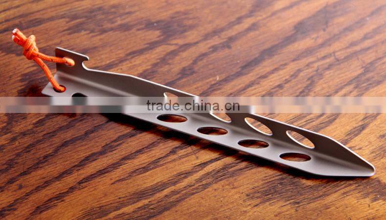 Outdoor Titanium Tent Peg Metal Tent Pegs