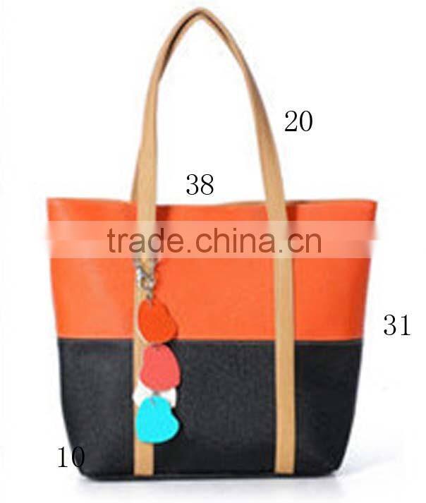 Folding ladies joint color waterproof pu luggage travel shoulder bag