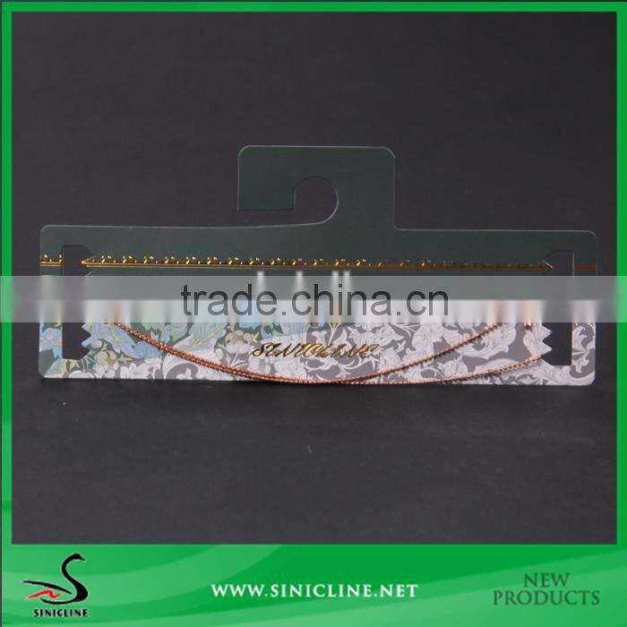 Sinicline Paper Display Hang Card sets with gold stamped logo