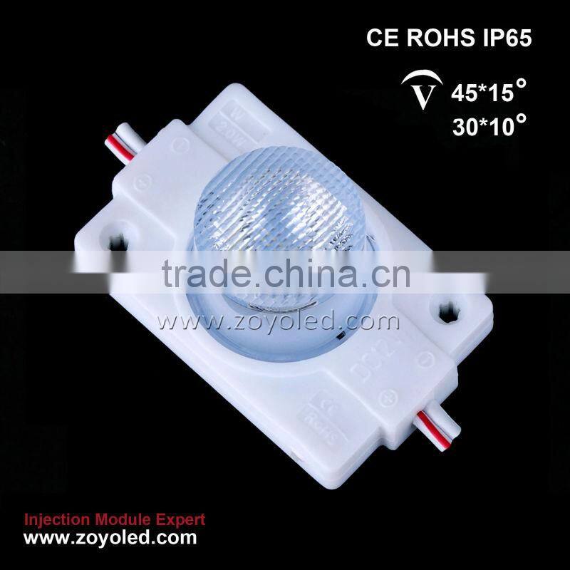 high power good price Samsung 3030 LED module 1chip with lens injection