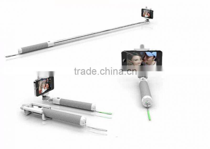 Fashionable mini monopod , wireless extendable portable mini camera tripod selfie stick