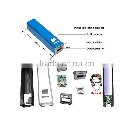 New Products 2016 Mobile Accessories Portable Power Bank Charger 2600mah