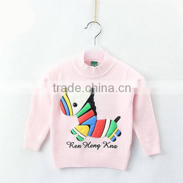 Colorful horse print desgin baby boys modern sweater