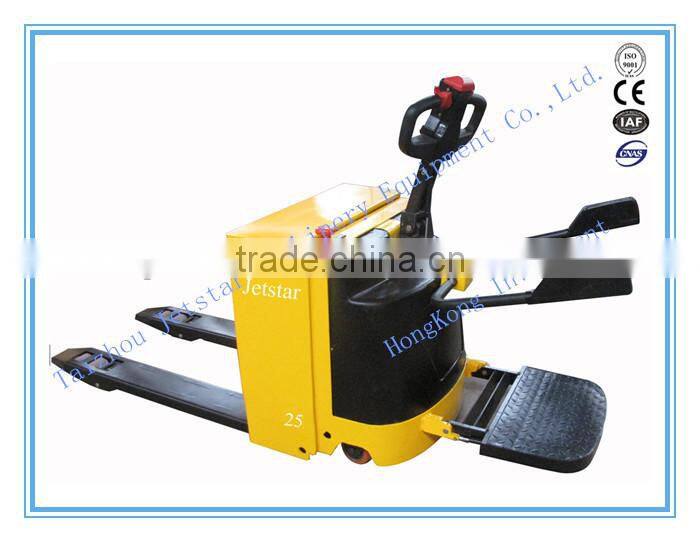 Semi electric pallet jack