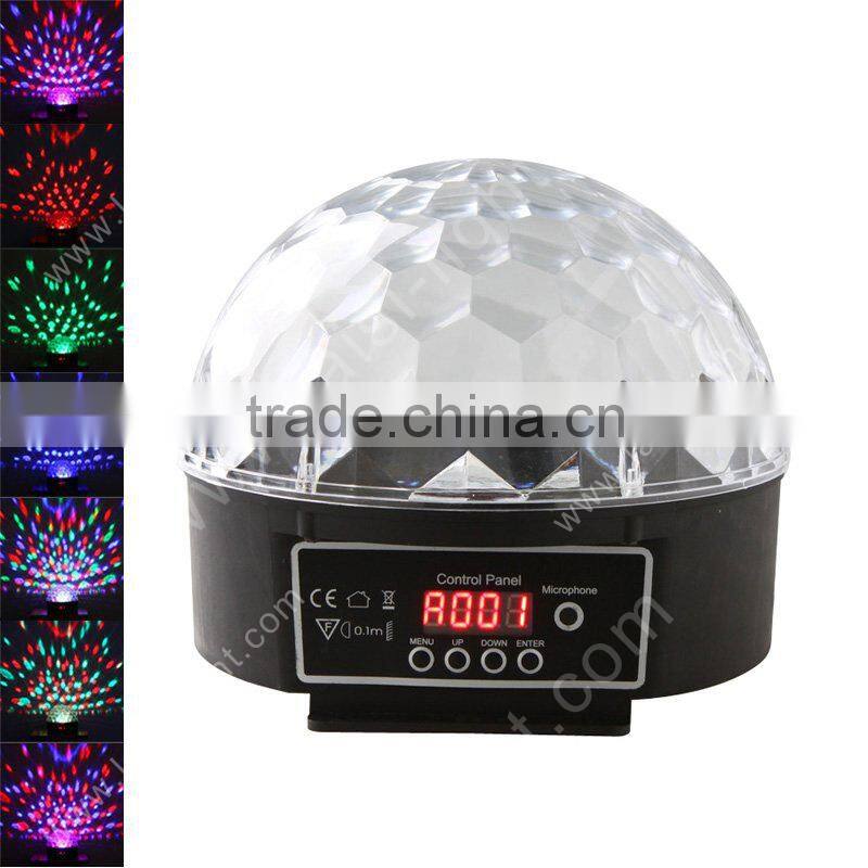 DJ disco light Mirror 6pcs*3W LED Crystal Ball, mini LED Crystal Ball for Christmas Decoration